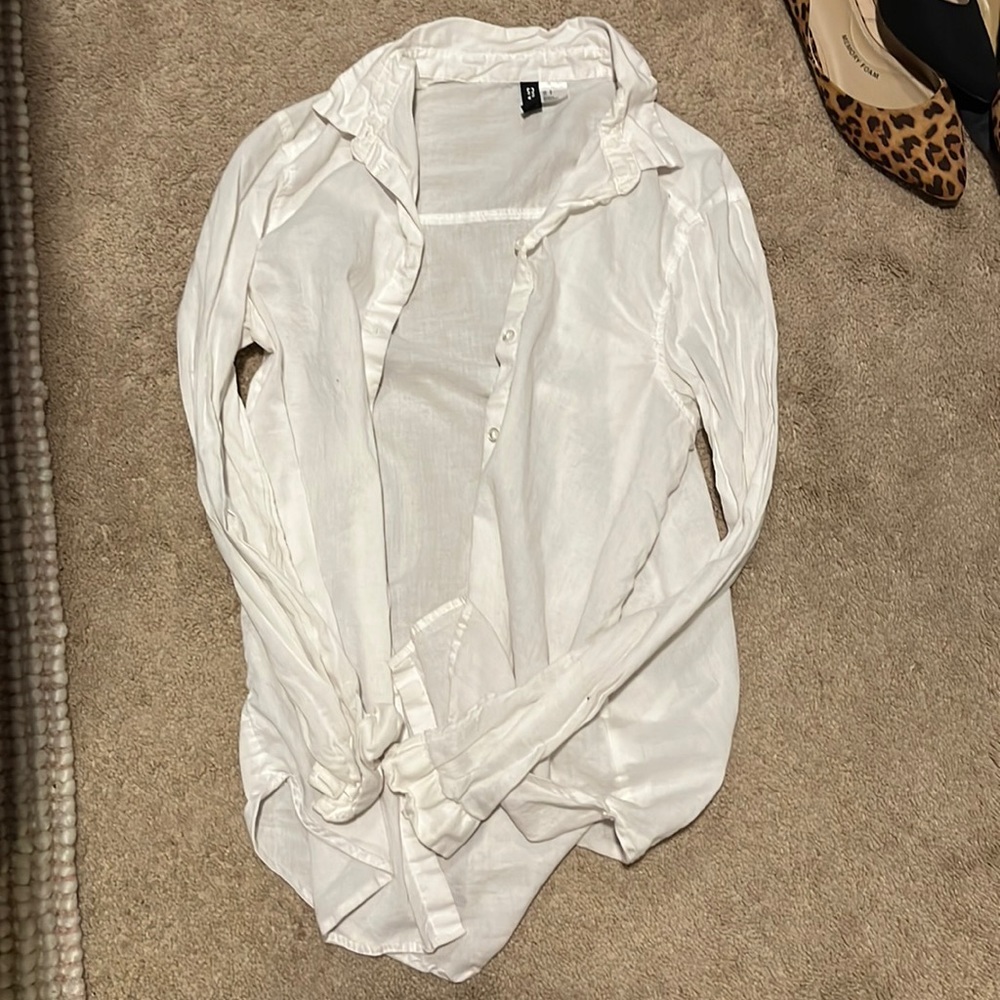 Sheer button down